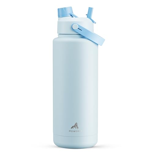 40 oz Insulated Water Bottle with 2