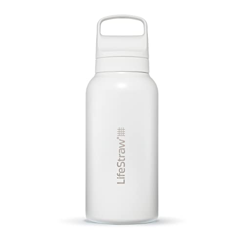 Go Series Insulated Stainless Steel Water Filter Bottle for Travel and Everyday Use removes Bacteria