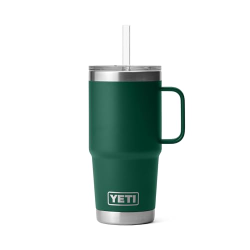 Rambler 25 oz Tumbler with Handle and Straw Lid