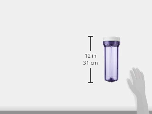 HC12X2 1 4'' Clear Water Filter Housing for RCC Series Reverse Osmosis System (10 Count)