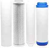 Replacement Filter Kit Compatible with i Spring RCC7 RO System - Includes Carbon Block Filter, PP