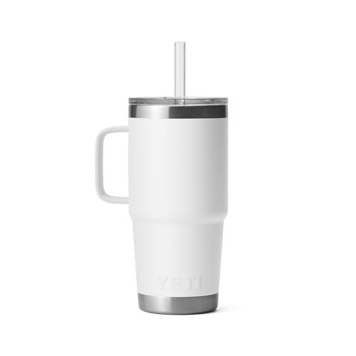 Rambler 25 oz Tumbler with Handle and Straw Lid