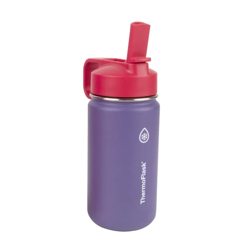 Kids 14 oz Insulated Water Bottles with Straw Lid BPA (2 Count)