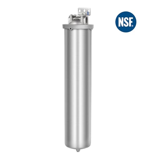 NSF ANSI 42 Certi Stainless Steel Jumbo Size Filter Housing for 20" Filter Cartridge