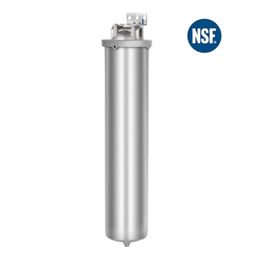 NSF ANSI 42 Certification Big+ Stainless Steel Filter Housing for 20”Length
