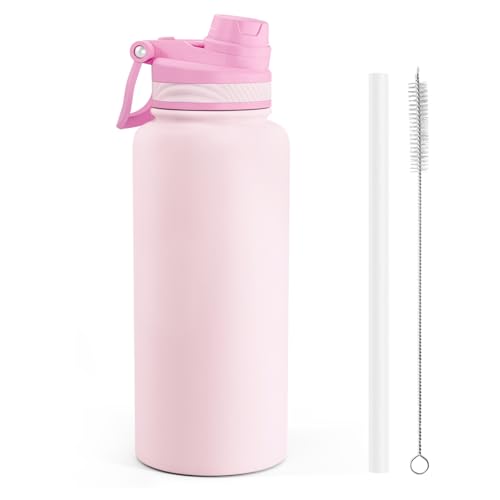 Stainless Steel Water Bottle with Strap 32oz