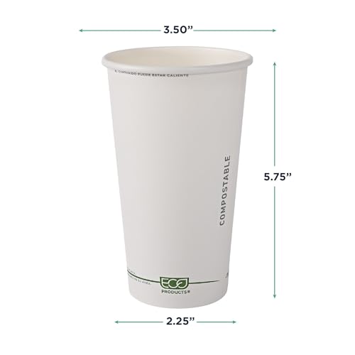GreenStripe Disposable Paper Hot Cups (1000 Count)