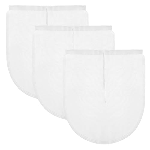Cheese Bags 3 Pack 12" x 10" Nylon Reusable Fine Mesh Cheesecloth Strainer Nut Tea Beer Juice Filter Cloth for Cold Brew Coffee Yogurt Almond Soy Oat Milk