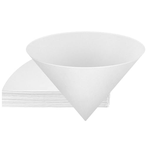 20pcs Deep Fryer Oil Filter 4.5 Inch Non Woven Maple Syrup Filter Cones Cooking Oil Filters for Restaurant Kitchen Cafe Hotel (20 Count)
