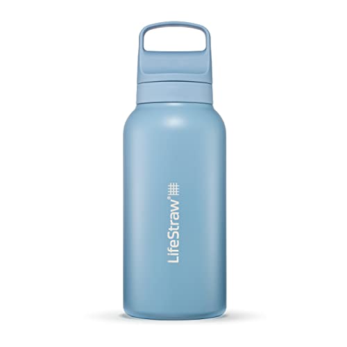 Go Series Insulated Stainless Steel Water Filter Bottle for Travel and Everyday Use removes Bacteria