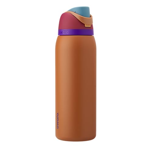 FreeSip Insulated Stainless Steel Water Bottle with Straw for Sports and Travel