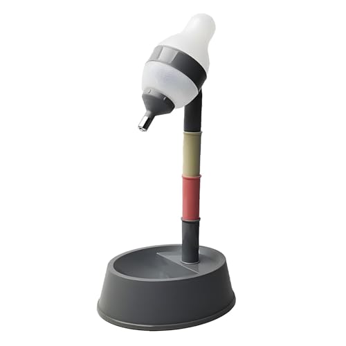 Pet Standing Water Dispenser Cat Dog Standing Bowl with Detachable Pole Automatically Feeding Water Height Adjustable