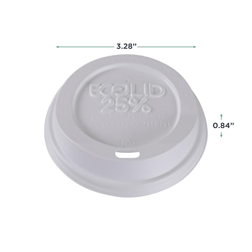 Eco Products Ecolid Recycled Small Coffee Cup Lids (1000 Count)