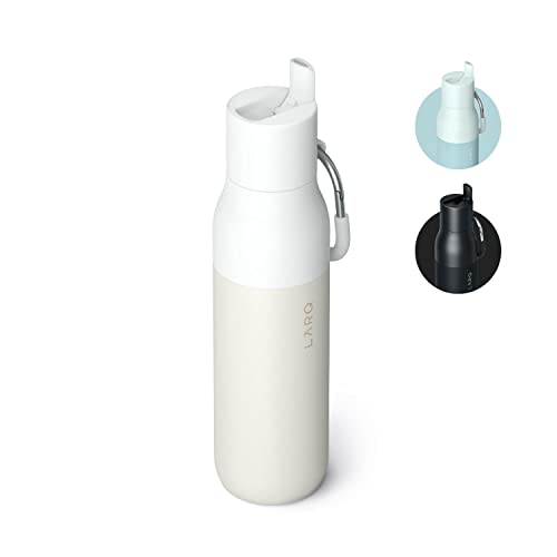 Flip Top Insulated Stainless Steel Reusable Water Bottle with Straw