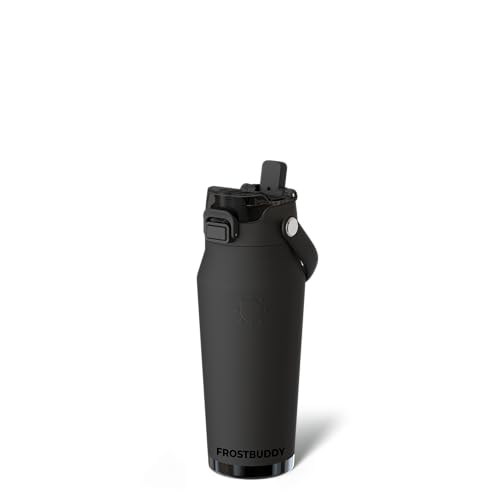 Bottle Buddy 16 oz Insulated Water Bottle with Straw & Chug Lid