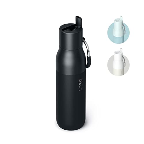 Flip Top Insulated Stainless Steel Reusable Water Bottle with Straw