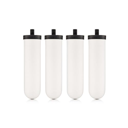 British Berkefeld Doulton 8674 Ultra Sterasyl Ceramic Filter Candle for Countertop Gravity Water Filter System Short Mount 7" (4 Count)