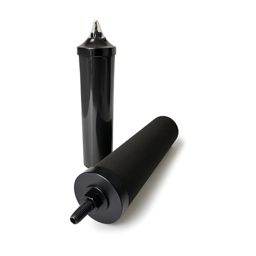 Premium Water Filter Black Element Cartridge Compatible with Berkey Countertop Water Purification System. Compared to Part BB9. 8 Filters (8 Count)