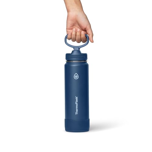 Insulated Water Bottle with Straw Lid