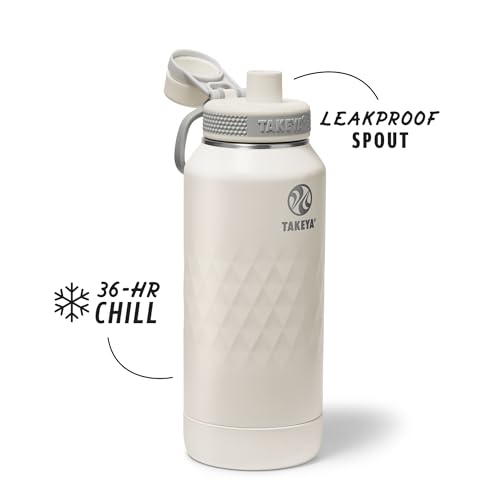 Sport Triple Insulated Water Bottle with Spout Lid and Ice Blocker