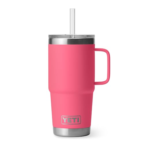 Rambler 25 oz Tumbler with Handle and Straw Lid
