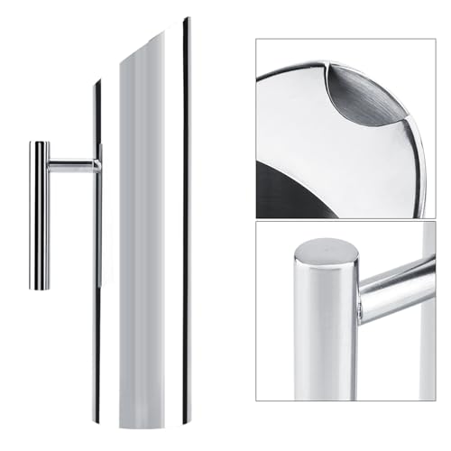 Stainless Steel Water Pitcher Cold Beverage Carafe with Ice Guard Easy Pouring for Home Hotel 1L 1.5L 2L Silver Polished Metal Jug Single Wall Serving Pitcher
