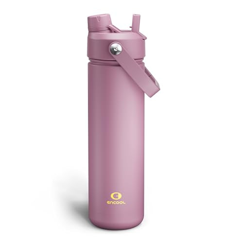 Insulated Water Bottle with Straw Stainless Steel Water Bottle
