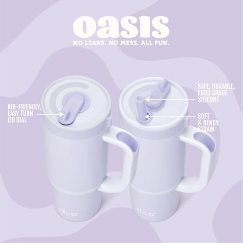 Oasis 14oz Insulated Stainless Steel Kids Tumbler with Straw