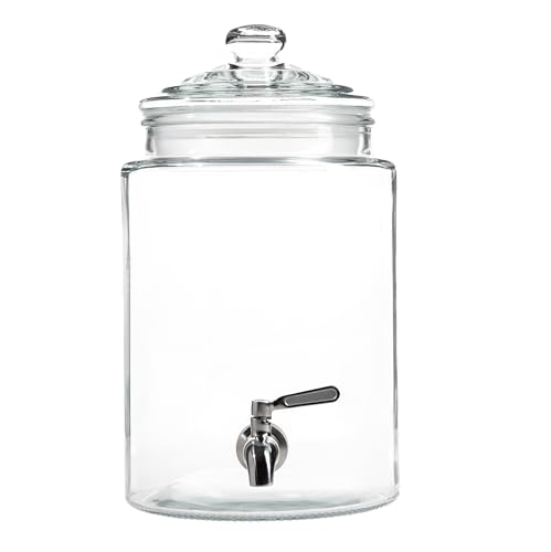 Large Glass Drink Dispenser with Spout