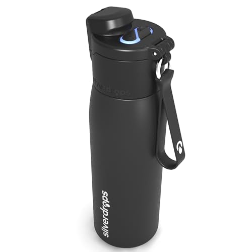 3-in-1 Self-Cleaning Water Bottle with Sip & Chug Lid - 24oz