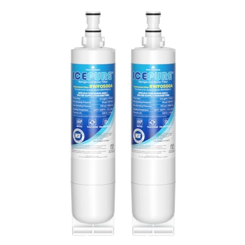 RWF0500A Refrigerator Water Filter Replacement for Whirlpool 4396508 4396510 (2 Count)