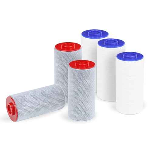 Replacement Filter Set Compatible with Weddell Duo Shower Water Filtration (6 Count)