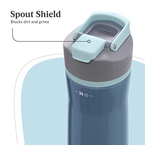 Clybourn Chill Stainless Steel FreeFlow Filter Water Bottle with AUTOSEAL