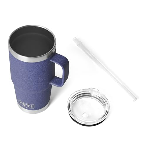 Rambler 25 oz Tumbler with Handle and Straw Lid