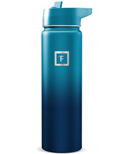 24 oz Wide Mouth Water Bottle with Straw