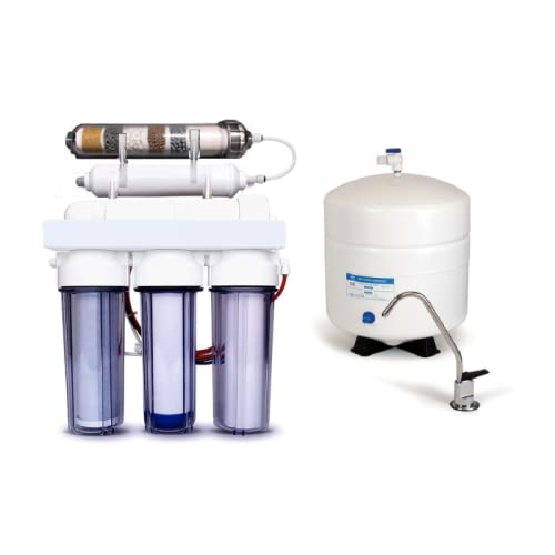 6 Stage Alkaline Reverse Osmosis Drinking Water Filtration System 50 GPD