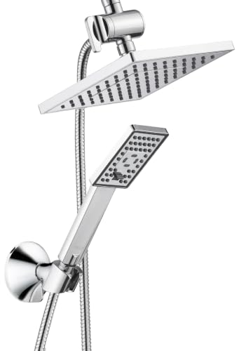 Rain Shower Head with Handheld Spray