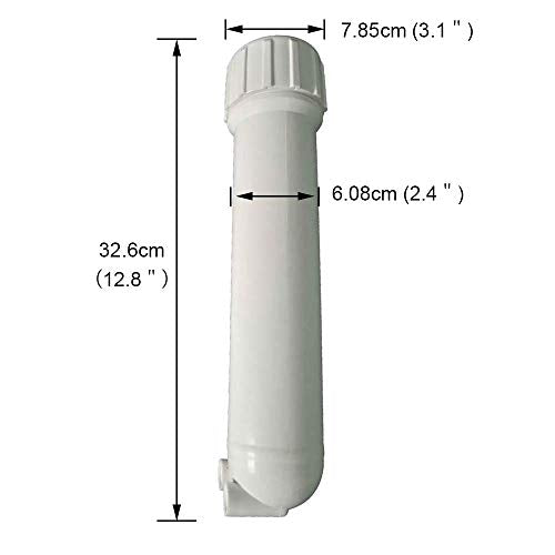 RO Membrane Housing for Residential Reverse Osmosis Membrane Water Filter Cartrige Replacement for Home Drinking Water Filtration System Household