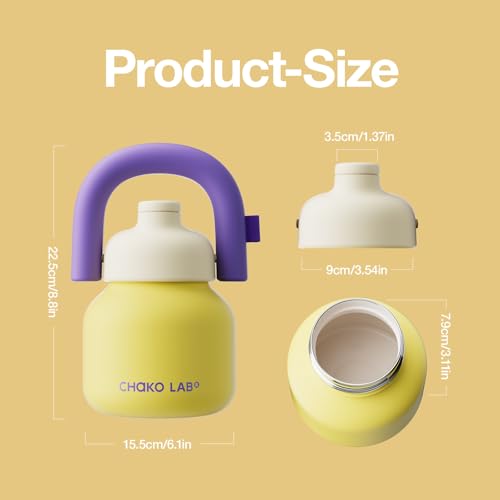 Water Bottle with Straw and Carry Handle 33oz