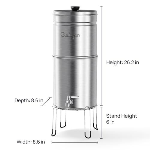 MaxClear 2.25 Gallon Gravity Water Filter System Removes Microplastics