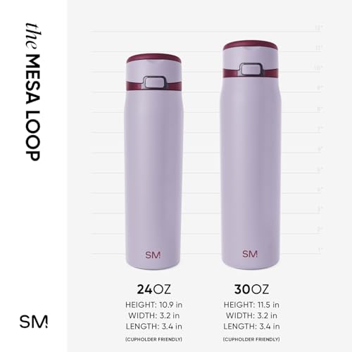 Water Bottle with Straw & Handle