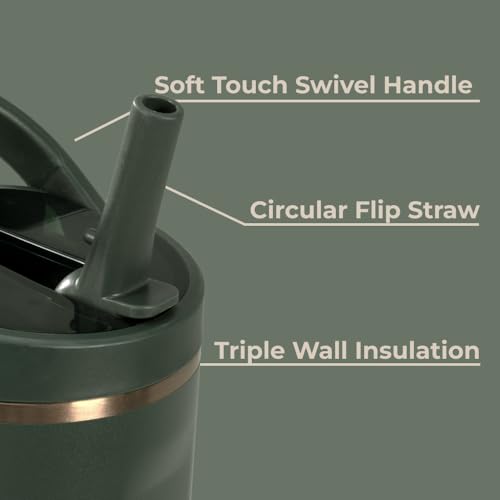 Sport Stainless Steel Tumbler with Straw