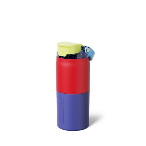 Rise 18oz Water Bottle with Covered Silicone Straw