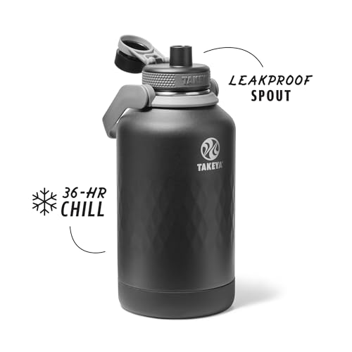 Sport Triple Insulated Water Bottle with Spout Lid and Ice Blocker