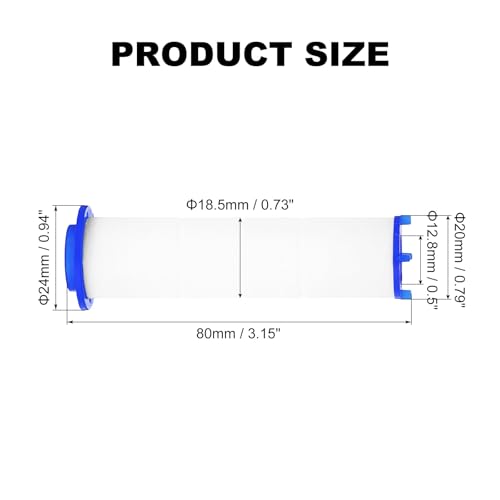 12 Pcs Shower Head Filter 3.1 Inch PP Cotton Filter Cartridge Replacement High