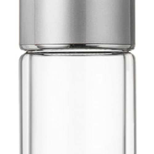 Tea Infuser Bottle Glass Tea Tumbler with Infuser 420ml Double Layer Stainless Steel Leakage Proof Water Bottle for Loose Leaf Tea for Office Travel Home