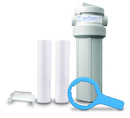 Whole House Water Filtration Kit with Bypass Valve White