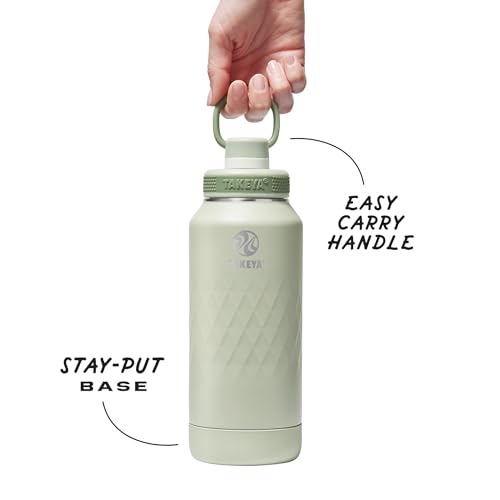 Sport Triple Insulated Water Bottle with Spout Lid and Ice Blocker