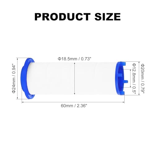 12 Pcs Shower Head Filter 2.4 Inch PP Cotton Filter Cartridge Replacement High