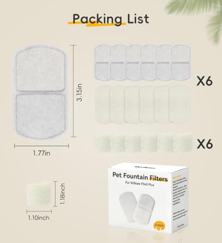 6 Pack Filters Replacement Filter for FS40 Plus